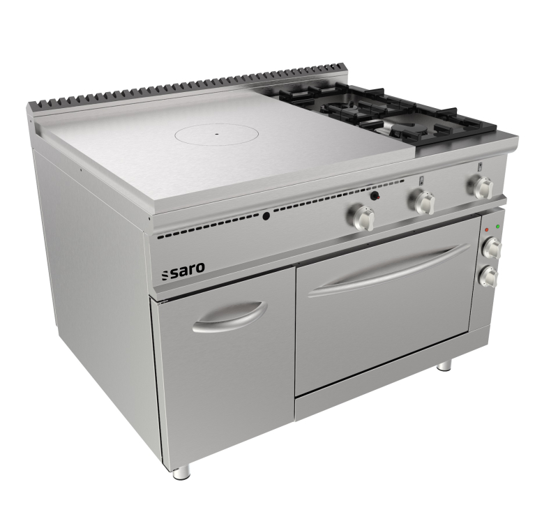 SARO Doorkookplaat fornuis elektrische oven + 2 branders + deur LQ - model LQ / TPG6LE SARO Doorkookplaat fornuis elektrische oven + 2 branders + deur LQ - model LQ / TPG6LE